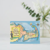 Cape Cod kaart (Staand voorkant)