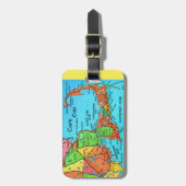 Cape Cod Kaart Bagagelabel (Voorkant verticaal)