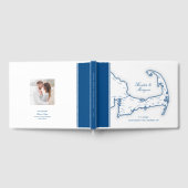 Cape Cod Kaart Bestemming Bruiloft Gastenboek (Volledig)