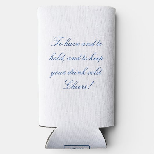 Cape Cod kaart bruiloft gunst Drink houder Seltzer Blikjeskoeler (Achterkant)