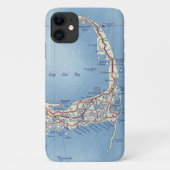 Cape Cod  kaart Case-Mate iPhone Case (Achterkant)