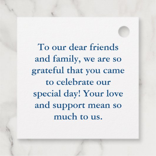 Cape Cod kaart Navy Blue bruiloft Bedankjes Labels (Achterkant)