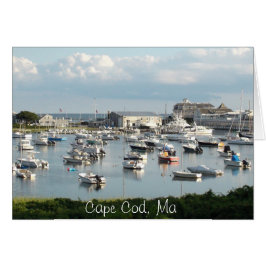 Cape Cod Kaart, "Wensende dat je hier was"