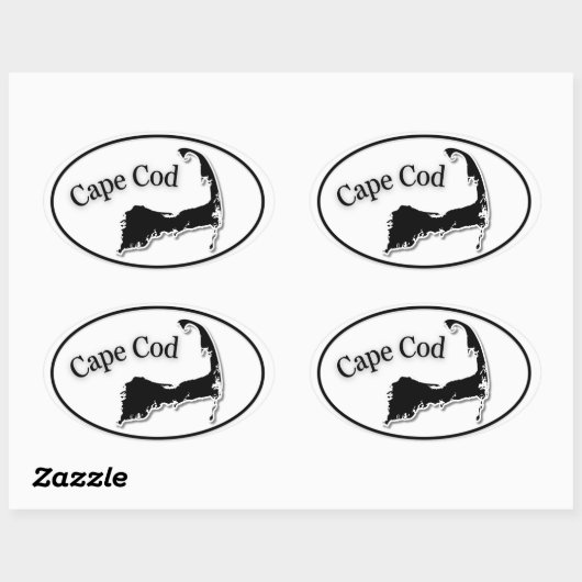 Cape Cod kiss cut sticker (Vel)