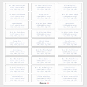 CAPE COD Kust Blauwe Gastadreslabels Sticker