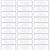 CAPE COD Kust Blauwe Gastadreslabels Sticker (Voorkant)