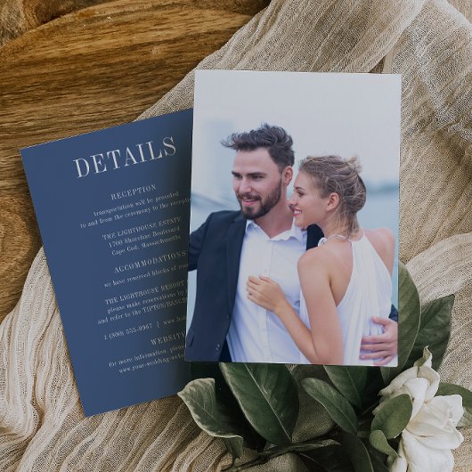 CAPE COD Kustbruiloft Details Kaart