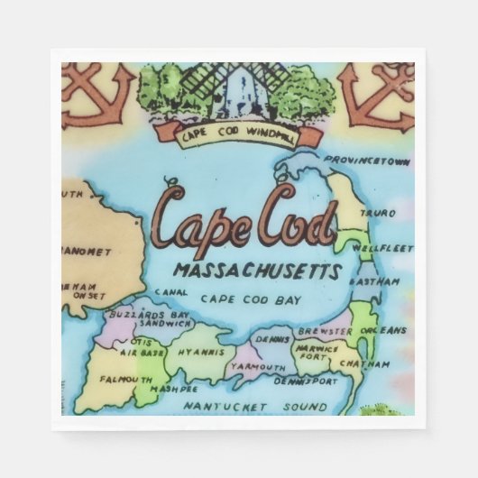 Cape Cod Landmark Papier Servet (Voorkant)