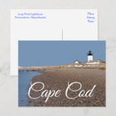 Cape Cod Lighthouse Provincetown MA Post Card Briefkaart (Voorkant / Achterkant)