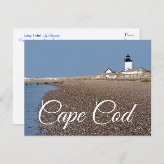 Cape Cod Lighthouse Provincetown MA Post Card Briefkaart (Voorkant / Achterkant)