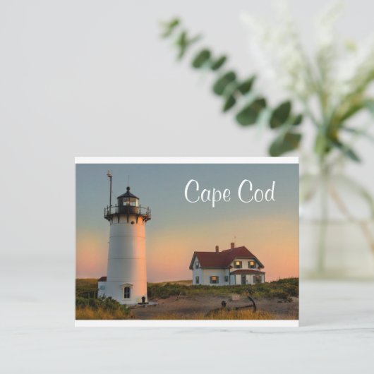 Cape Cod Lighthouse Provincetown MA Post Card Briefkaart (Staand voorkant)
