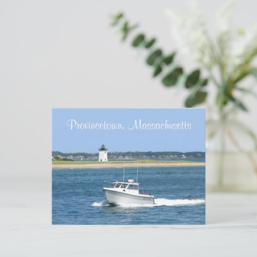 Cape Cod Lighthouse Provincetown MA Post Card Briefkaart (Staand voorkant)