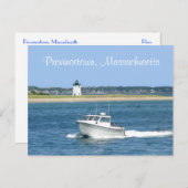 Cape Cod Lighthouse Provincetown MA Post Card Briefkaart (Voorkant / Achterkant)