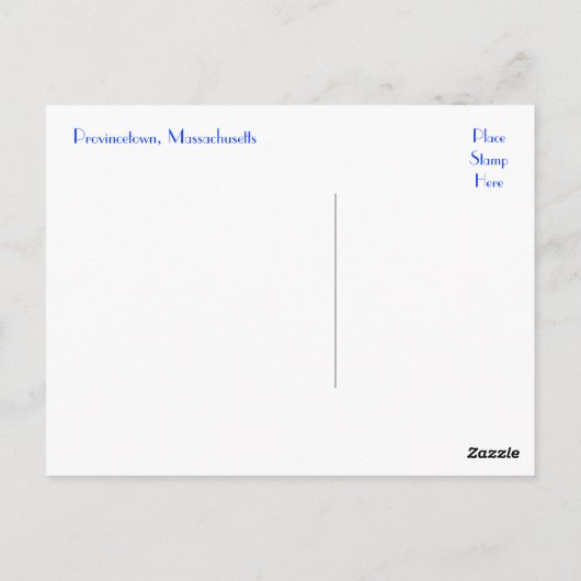 Cape Cod Lighthouse Provincetown MA Post Card Briefkaart (Achterkant)