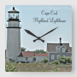 Cape Cod Lighthouse Square Wall Clock Vierkante Klok