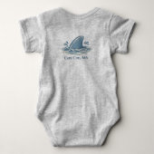 Cape Cod Lil' Sharky Baby Body Romper (Achterkant)