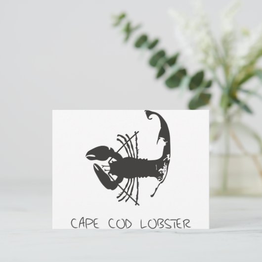CAPE COD LOBSTER BRIEFKAART (Staand voorkant)