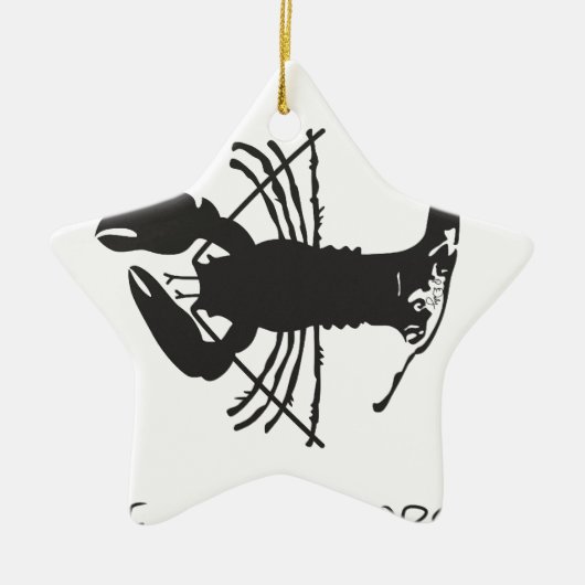 CAPE COD LOBSTER KERAMISCH ORNAMENT (Voorkant)