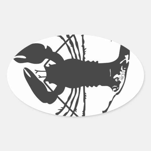 CAPE COD LOBSTER OVALE STICKER (Voorkant)