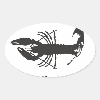CAPE COD LOBSTER OVALE STICKER