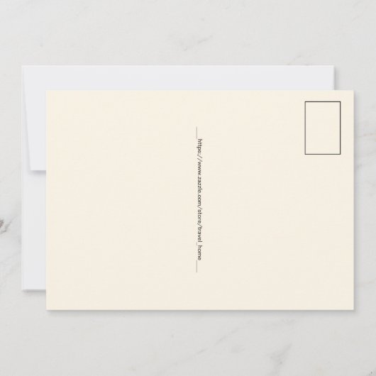 Cape Cod MA 5x7 Map Postcard Bedankkaart (Achterkant)