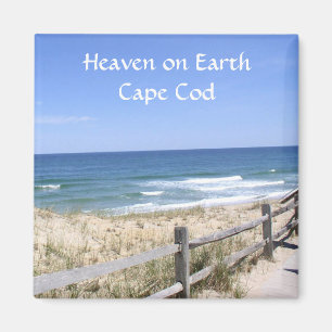 Cape Cod MA Beach Heaven on Earth Rand Magnet