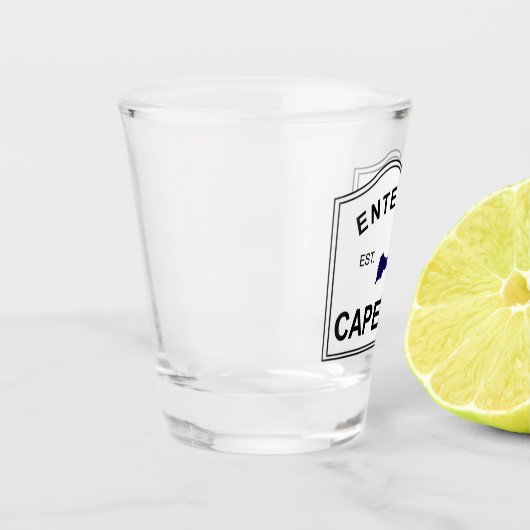 Cape Cod MA invoeren Shot Glas (Links)