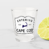 Cape Cod MA invoeren Shot Glas (Voorkant)