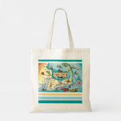 Cape Cod MA Kaart Tote Bag (Achterkant)