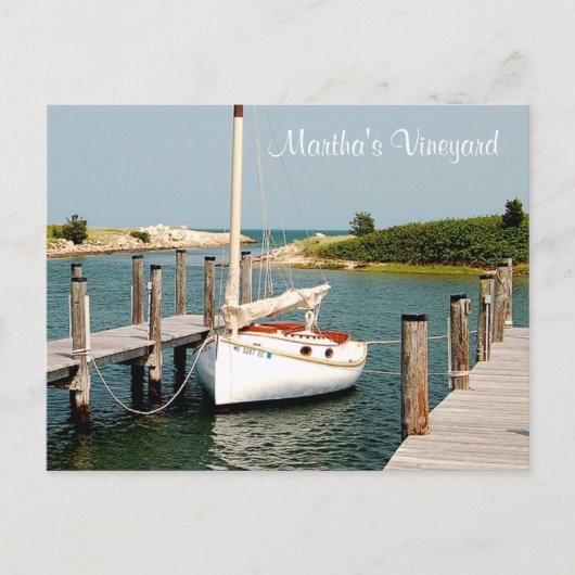 Cape Cod MA Martha's Vineyard Harbor Post Card Briefkaart (Voorkant)