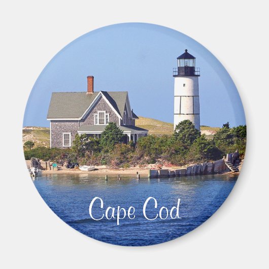 Cape Cod MA Sandy Neck Vuurtoren Koelkast Magneet (Voorkant)