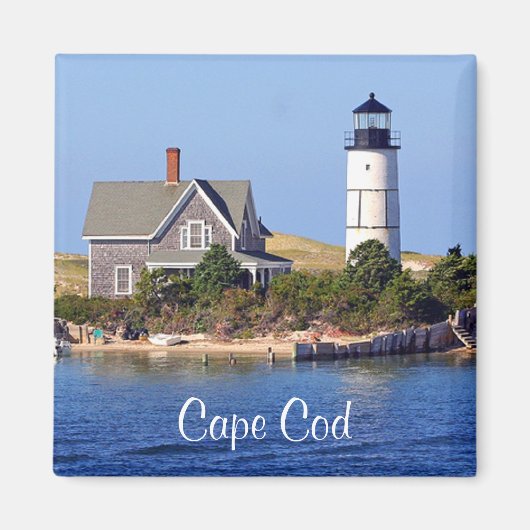 Cape Cod MA Sandy Neck Vuurtoren Koelkast Magneet (Voorkant)
