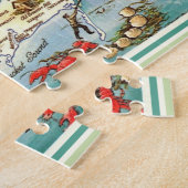 Cape Cod MA Vintage Kaart Puzzel (Zijkant)