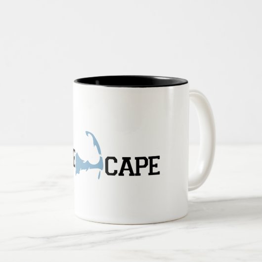 Cape Cod "Map"-ontwerp. Tweekleurige Koffiemok (Voorkant rechts)