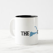 Cape Cod "Map"-ontwerp. Tweekleurige Koffiemok (Voorkant links)