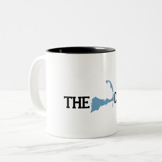 Cape Cod "Map"-ontwerp. Tweekleurige Koffiemok (Voorkant links)