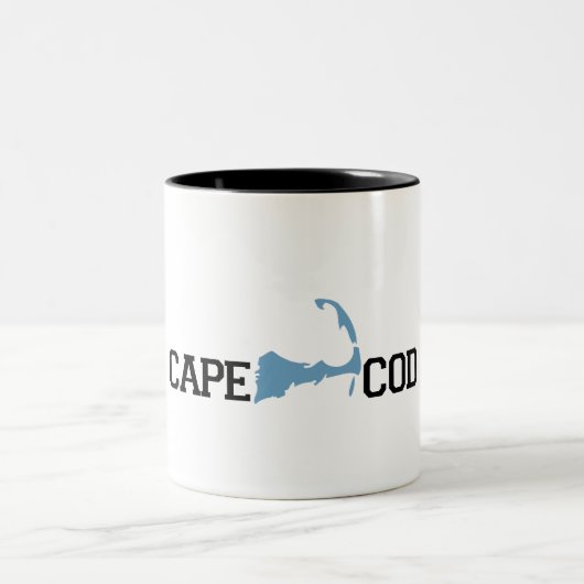 Cape Cod "Map"-ontwerp. Tweekleurige Koffiemok (Center)