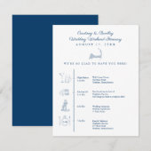 Cape Cod Map Weduwen Ontvangen Reistijdlijn Informatiekaartje (Voorkant / Achterkant)