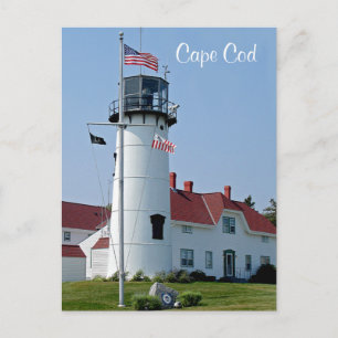 Cape Cod Mass Chatham Lighthouse Post Card Briefkaart
