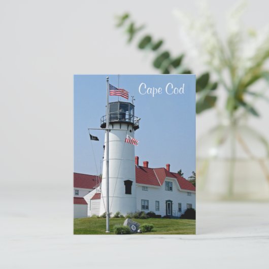 Cape Cod Mass Chatham Lighthouse Post Card Briefkaart (Staand voorkant)