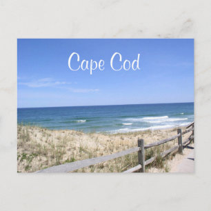 Cape Cod Mass Dunes Beach Ocean Post Card Briefkaart