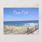 Cape Cod Mass Dunes Beach Ocean Post Card Briefkaart (Voorkant)
