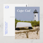 Cape Cod Mass Edgartown Lighthouse Post Card Briefkaart (Voorkant / Achterkant)