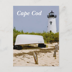 Cape Cod Mass Edgartown Lighthouse Post Card Briefkaart