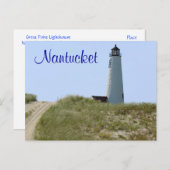 Cape Cod Mass Nantucket Lighthouders Post Card Briefkaart (Voorkant / Achterkant)