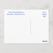 Cape Cod Mass Nantucket Lighthouders Post Card Briefkaart (Achterkant)