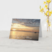 Cape Cod, Massa. Oceaan Zonsondergang "het Denken Kaart (Gele Bloem)