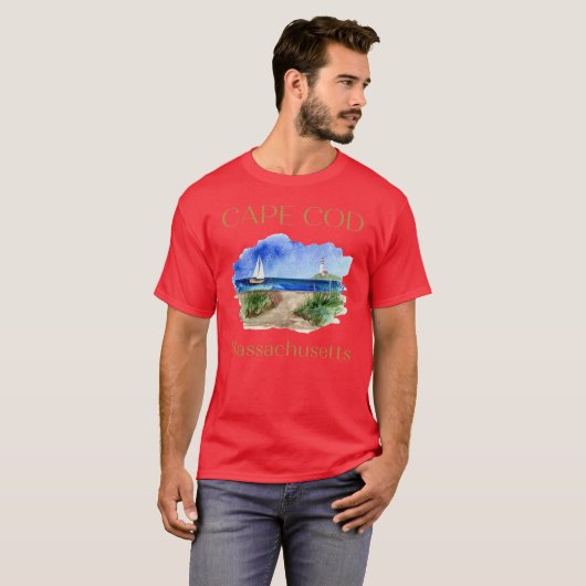 Cape Cod Massachusetts 1 T-shirt (Voorkant volledig)