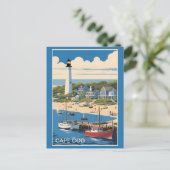 Cape Cod Massachusetts Briefkaart (Staand voorkant)