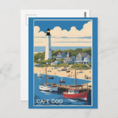 Cape Cod Massachusetts Briefkaart (Voorkant / Achterkant)